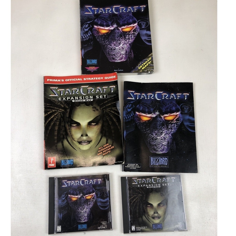 StarCraft PC Game Lot Blizzard Strategy Guide Expansion‎ Set Detailed Maps - Picture 2 of 6